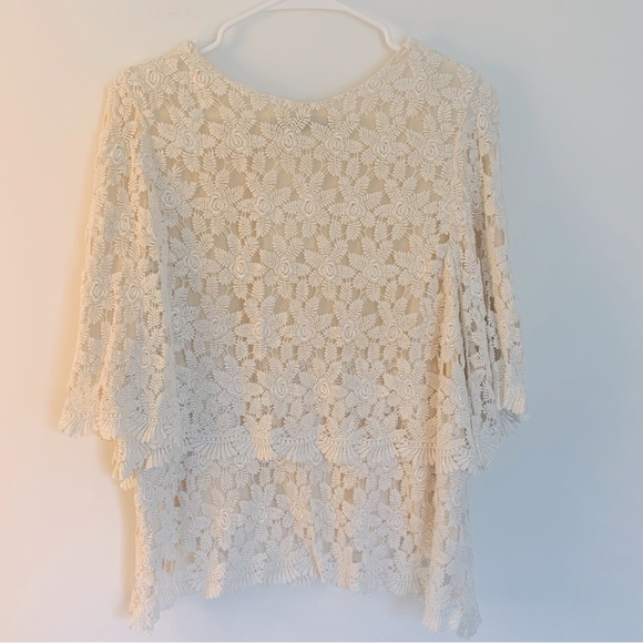 New Stone Cold Fox Sunflower Crochet Lace Blouse - Picture 14 of 14